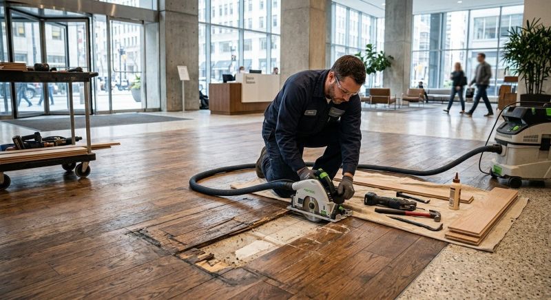 Our team working on Flooring Service projects in Scarborough, ME