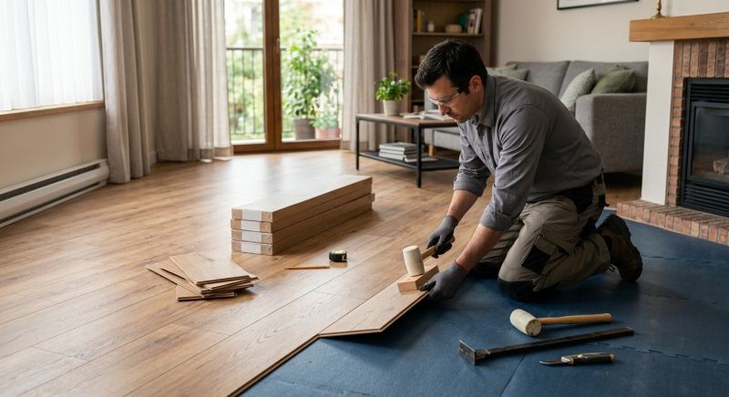 Laminate Floor Installation in Gorham, ME