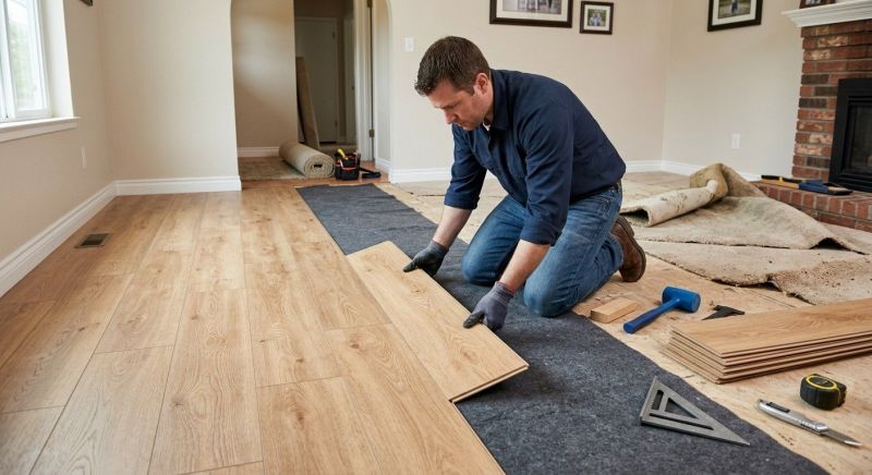 Laminate Floor Remodeling in Scarborough, ME