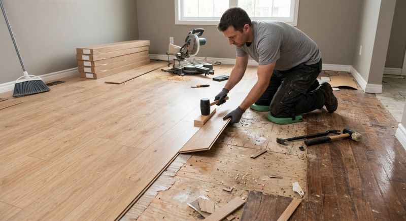 Laminate Floor Replacement in Biddeford, ME