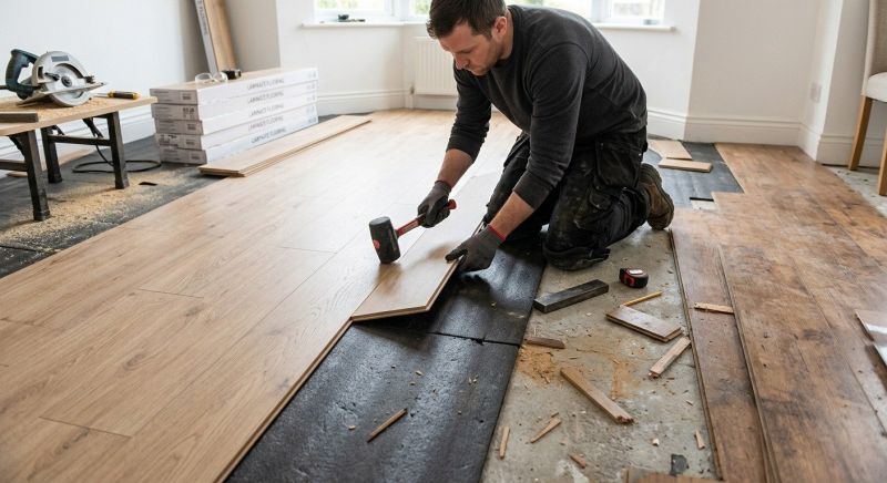 Laminate Floor Replacement in Limington, ME