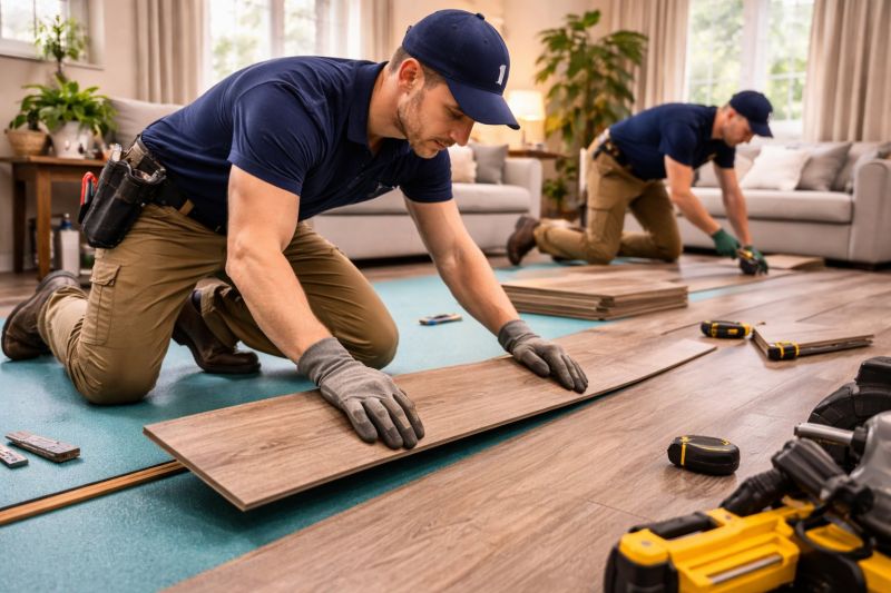 Laminate Floor Replacement in Steep Falls, ME