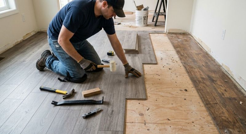 Laminate Floor Replacement in Windham, ME