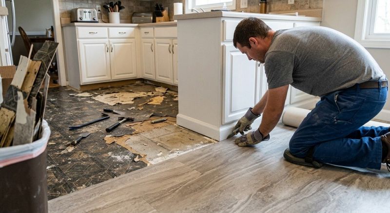 Linoleum Floor Installation in Buxton, ME