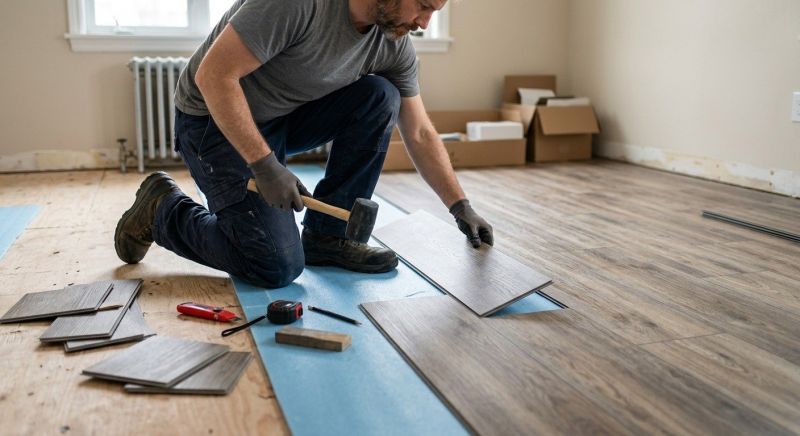 Linoleum Floor Installation in Gorham, ME