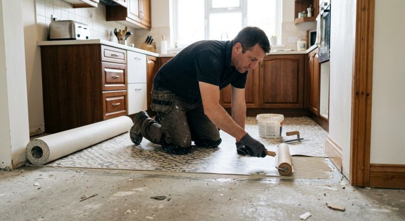 Linoleum Floor Installation in Hollis Center, ME