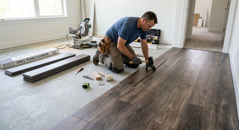 Linoleum Floor Installation in Steep Falls, ME