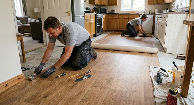 Linoleum Flooring Replacement in Scarborough, ME