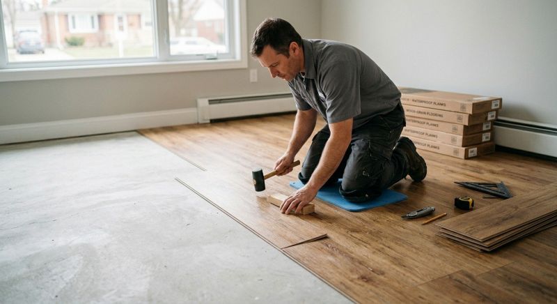 Linoleum Flooring Replacement in Scarborough, ME