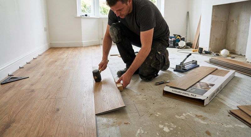 Luxury Vinyl Tile Installation in Hollis Center, ME