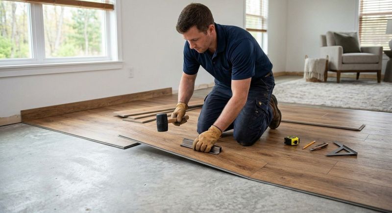 Luxury Vinyl Tile Installation in Kennebunk, ME
