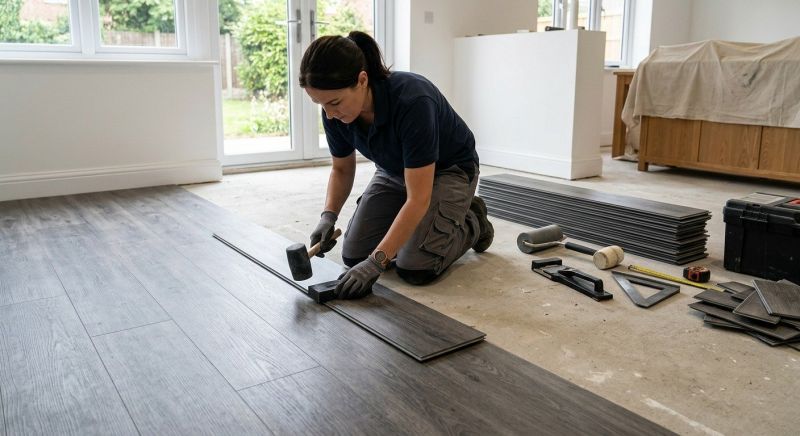 Luxury Vinyl Tile Installation in Limerick, ME