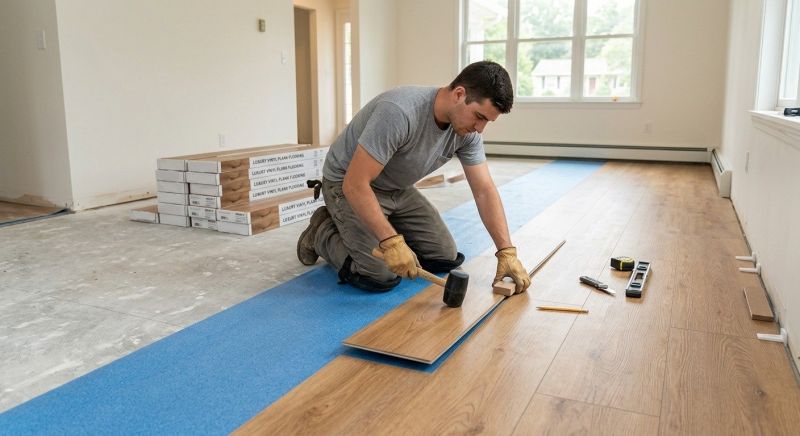 Lvt Flooring Installation in Buxton, ME