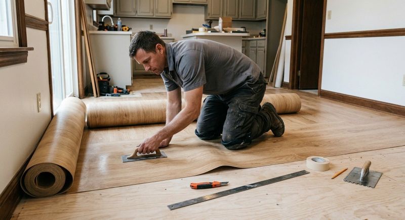 Sheet Flooring Installation in Scarborough, ME