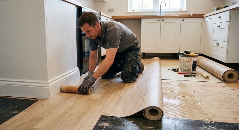 Sheet Linoleum Installation in Steep Falls, ME