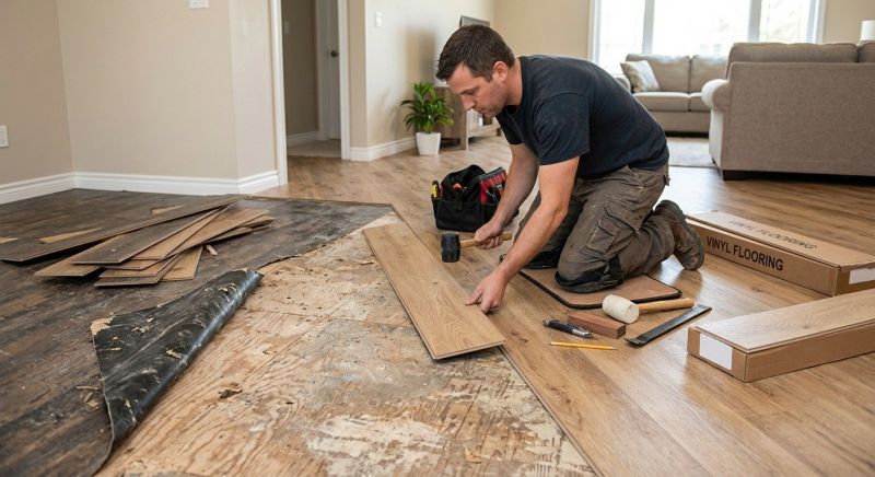 Vinyl Flooring Installation in Sanford, ME