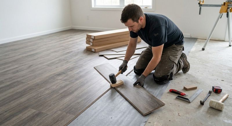 Vinyl Flooring Installation in Wells, ME